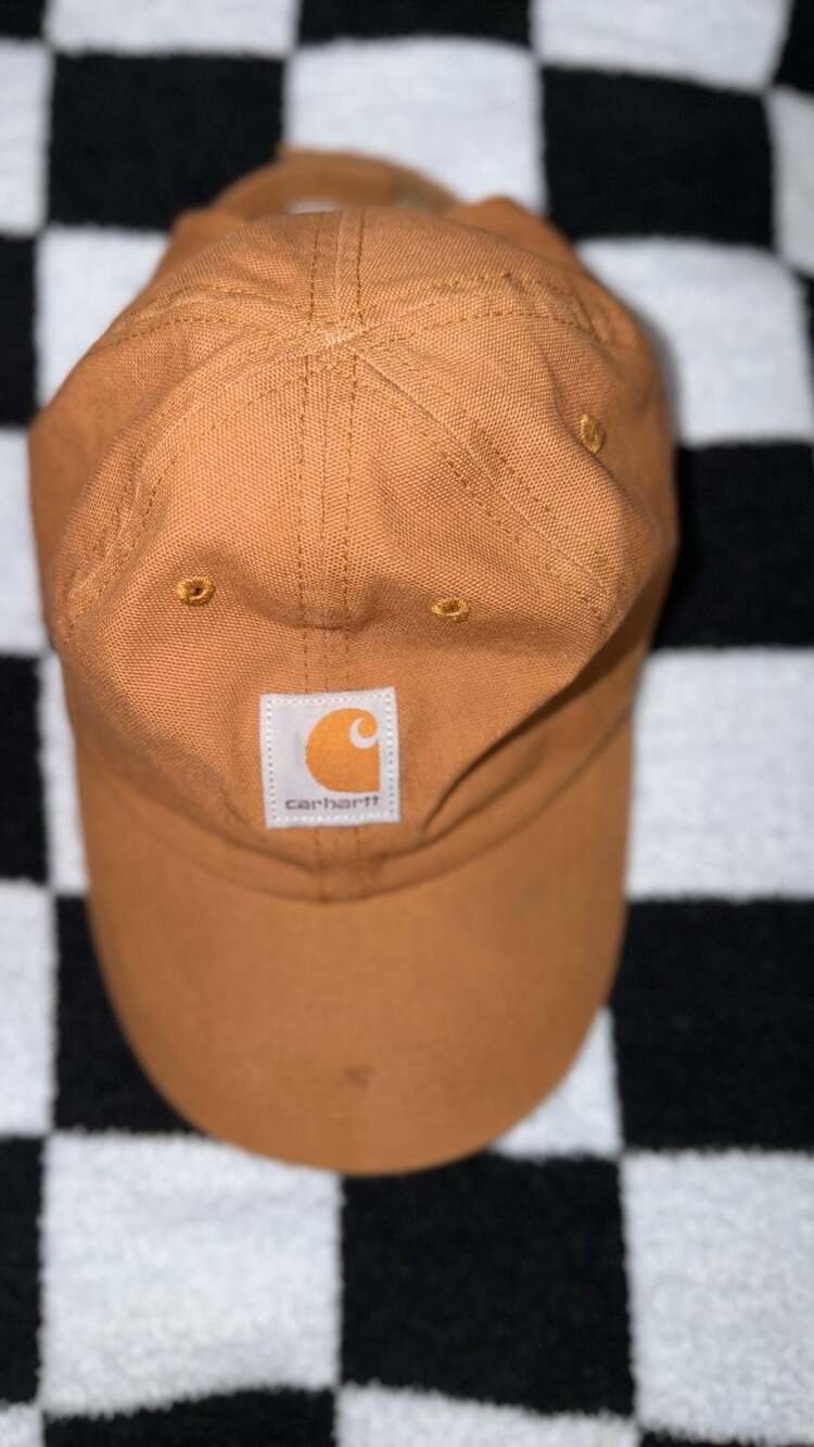 Carhartt AH8900 Child Signature Canvas Baseball Cap in Brown
